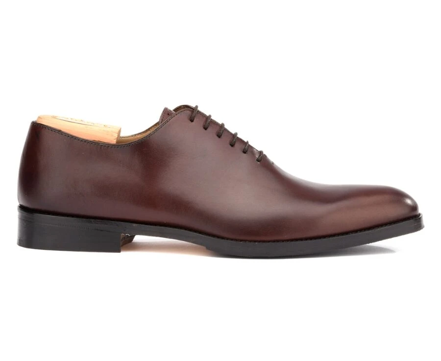 Richelieu Homme Chocolat Semelle Cuir Avec Patin - PETER PATIN 3 Richelieu Homme Chocolat Semelle Cuir Avec Patin - PETER PATIN