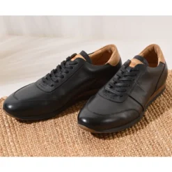 Sneakers Noir Patiné Cuir Homme - BUCKENDERRA -Magasin De Bexley 0119204f buckenderra noir patine 6