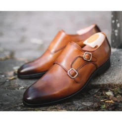 Chaussures Homme Double Boucle Cognac Patiné - CHIGWELL -Magasin De Bexley 0120405a chigwell cognac patine 2 9