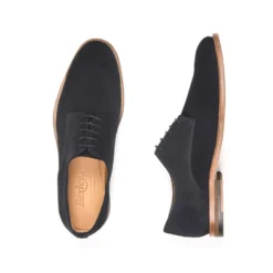 Derbies Homme Velours Marine Semelle Cuir - HILPERTON -Magasin De Bexley 01207016 hilperton velours marine 3