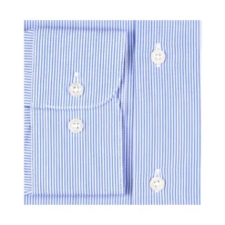 Chemise à Fines Rayures Bleues - Col Français - AUBERTIN CLASSIC -Magasin De Bexley 0121800f aubertinclassic bleu ocean et blanc 6