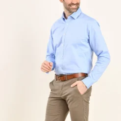 Chemise Oxford Coton Bleu Ciel - EVRARD -Magasin De Bexley 01224007 evrard bleu ciel 4