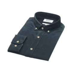 Chemise En Velours Vert Foncé - WAYNE -Magasin De Bexley 01231059 wayne vert fonce 5