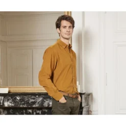 Chemise En Velours Caramel - WAYNE 11 Chemise En Velours Caramel - WAYNE -Magasin De Bexley 0123106h wayne caramel 3