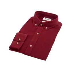 Chemise En Velours Rouge Sombre - WAYNE -Magasin De Bexley 0123108v wayne rouge sombre 5