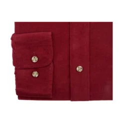Chemise En Velours Rouge Sombre - WAYNE -Magasin De Bexley 0123108v wayne rouge sombre 6