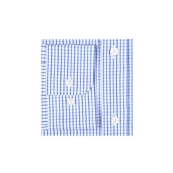 Chemise Coton Blanche à Carreaux Bleus - Poche - SCOTT -Magasin De Bexley 0123400a scott bleu et blanc 6