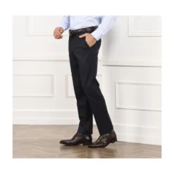 Pantalon Habillé Homme Marine Chiné - LÉONARD -Magasin De Bexley 0123806w pantalonleonard marine chine 2