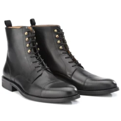 Derby Boots Homme à Lacets Noir Patiné - ENFIELD II GOMME CITY -Magasin De Bexley 0126404f enfieldii noir 1