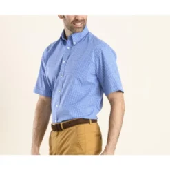 Chemise Bleue à Carreaux Blancs - Poche - TRAVIS MC -Magasin De Bexley 0126700a travis mc bleu et blanc 4 1