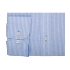 Chemise Coton Et Lin Bleu Clair Et Liseré Blanc - EDIBERT -Magasin De Bexley 012760d0 edibert bleu clair et lisere blanc 6