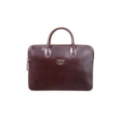 Porte-documents Homme En Cuir Chocolat - WILLINGTON