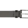 Ceinture En Cuir Homme Noir - WESTWOOD II SILVER