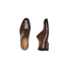 Richelieu Homme Chocolat Patiné Semelle Cuir - WINFORD -Magasin De Bexley 0130900a winford chocolat patine 3