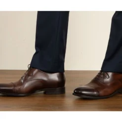 Richelieu Homme Chocolat Patiné Semelle Cuir - WINFORD -Magasin De Bexley 0130900a winford chocolat patine 7