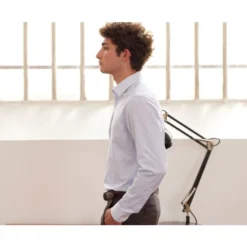 Chemise Homme Blanches à Rayures Bleues Claires - GEOFFROY -Magasin De Bexley 01327009 geoffroy bleu clair et blanc 3