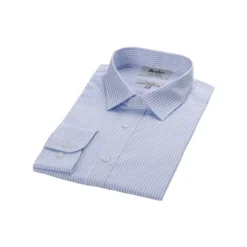 Chemise Homme Blanches à Rayures Bleues Claires - GEOFFROY -Magasin De Bexley 01327009 geoffroy bleu clair et blanc 5