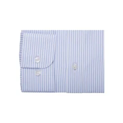 Chemise Homme Blanches à Rayures Bleues Claires - GEOFFROY -Magasin De Bexley 01327009 geoffroy bleu clair et blanc 6