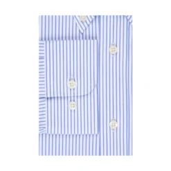 Chemise Blanche à Rayures Bleues - GEOFFROY -Magasin De Bexley 0132705i geoffroy blanc et bleu 7 1
