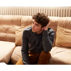 Chemise Flanelle Anthracite Chiné - Poche Poitrine - ALEXANDER -Magasin De Bexley 013330br alexander anthracite chine 3