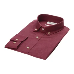 Chemise Flanelle Rouge Bordeaux - Poche Poitrine - ALEXANDER -Magasin De Bexley 013330dh alexander rouge bordeaux 2