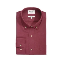 Chemise Flanelle Rouge Bordeaux - Poche Poitrine - ALEXANDER -Magasin De Bexley 013330dh alexander rouge bordeaux 4