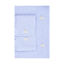 Chemise Blanche à Petits Carreaux Bleus - SALVATORE 14 Chemise Blanche à Petits Carreaux Bleus - SALVATORE -Magasin De Bexley 0133605i salvatore blanc et bleu 6