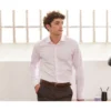 Chemise Oxford Rose - Col Italien - ERNESTO -Magasin De Bexley 01340015 ernesto rose clair et blanc 1bis