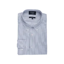 Chemise Blanche à Rayures Vertes Foncées Et Poche Poitrine - BRODERICK 10 Chemise Blanche à Rayures Vertes Foncées Et Poche Poitrine - BRODERICK -Magasin De Bexley 013430by broderick blanc et vert fonce 4