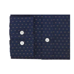 Chemise Imprimée Marine Motif Cognac - LÉONCE -Magasin De Bexley 013440aj leonce navy et cognac 6