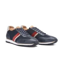 Sneakers Homme Navy Patiné Et Marine - MELINGA -Magasin De Bexley 0136005k melinga navy patine et marine 2
