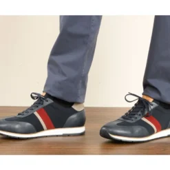 Sneakers Homme Navy Patiné Et Marine - MELINGA -Magasin De Bexley 0136005k melinga navy patine et marine 7