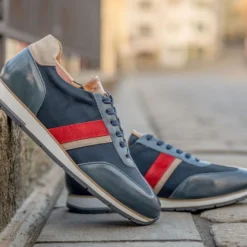 Sneakers Homme Navy Patiné Et Marine - MELINGA -Magasin De Bexley 0136005k melinga navy patine et marine 8