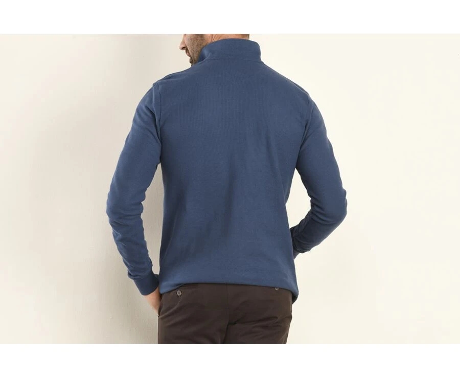 Polo Manches Longues Homme Bleu - ANDY II ML 4 Polo Manches Longues Homme Bleu - ANDY II ML – Image 2