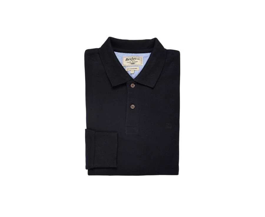 Polo Manches Longues Homme Marine - ANDY II ML 8 Polo Manches Longues Homme Marine - ANDY II ML – Image 6