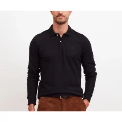 Polo Manches Longues Homme Noir - ANDY II ML