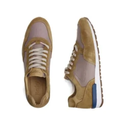 Sneakers Homme Velours Camel - CANBERRA II -Magasin De Bexley 0137406r canberra ii velours camel 3