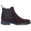 Chelsea Boots Cuir Homme Velours Brun - FANGLER GOMME CITY -Magasin De Bexley 0138100y fangler gomme city velours brun 1