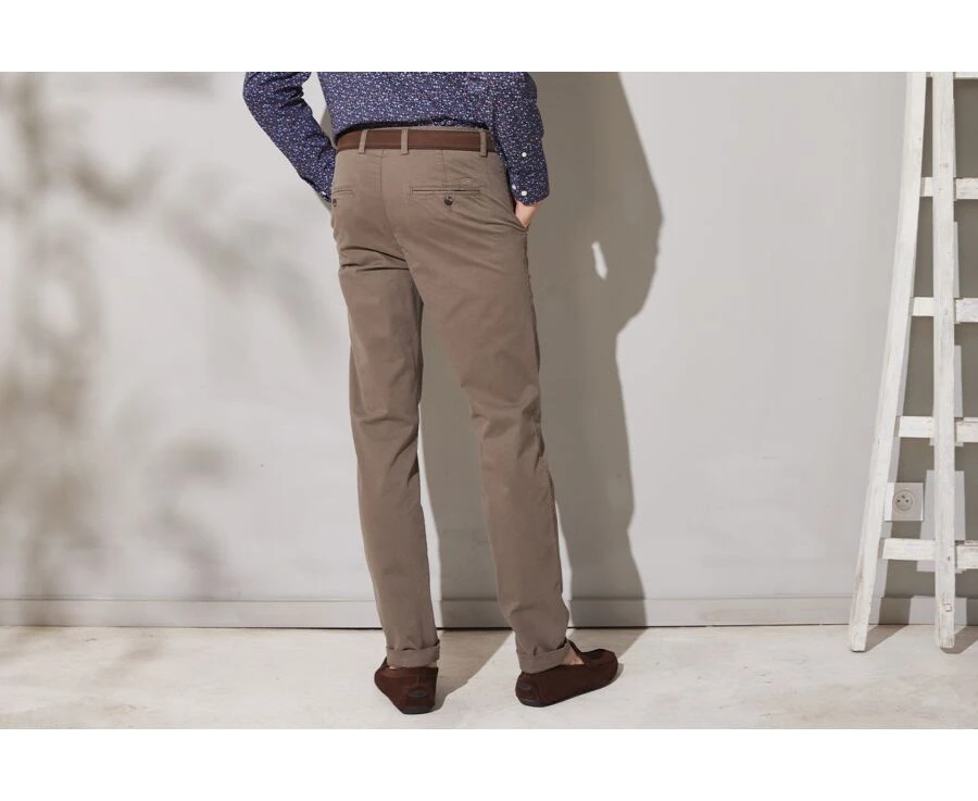 Pantalon Chino Homme Taupe Foncé II - JERRY II 5 Pantalon Chino Homme Taupe Foncé II - JERRY II – Image 3