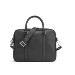 Cartable Homme Cuir Avec Bandoulière Noir Grainé - KARLINGTON III
