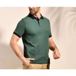 Polo Vert Foncé Et Marine Homme - ARDLEY -Magasin De Bexley 0139409f ardley vert fonce et marine 3