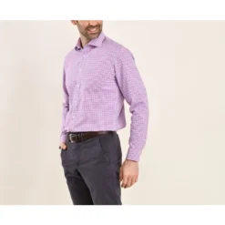 Chemise Coton Blanc à Carreaux Roses, Bleus Et Blancs - RUGGERO -Magasin De Bexley 013990a5 ruggero rose bleu et blanc 4