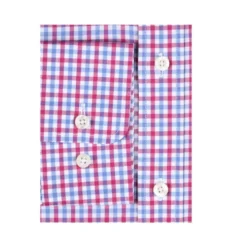 Chemise Coton Blanc à Carreaux Roses, Bleus Et Blancs - RUGGERO -Magasin De Bexley 013990a5 ruggero rose bleu et blanc 6