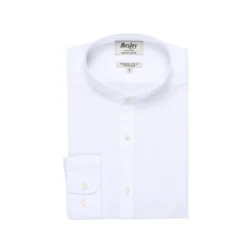 Chemise Coton Lin Blanche Unie - ELIBERT -Magasin De Bexley 01400004 elibert blanc 1
