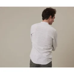 Chemise Coton Lin Vert Tilleul Et Blanc - ELIBERT -Magasin De Bexley 014000d3 elibert vert tilleul et blanc 2