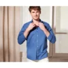 Chemise Coton Lin Indigo Unie - SILBERT -Magasin De Bexley 0140106d silbert indigo 3 1