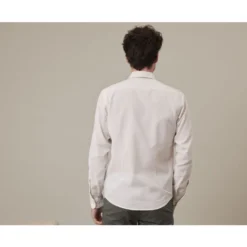 Chemise Coton Lin Chambray Écru - SILBERT -Magasin De Bexley 014010ct silbert chambray ecru 2