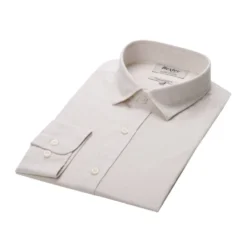 Chemise Coton Lin Chambray Écru - SILBERT -Magasin De Bexley 014010ct silbert chambray ecru 5 bis