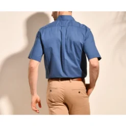 Chemise Coton Et Lin Indigo - Poche Poitrine - COLTEN MC -Magasin De Bexley 0140206d colten mc indigo 4