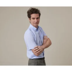 Chemise Coton Et Lin Chambray Bleu - Poche Poitrine - COLTEN MC 11 Chemise Coton Et Lin Chambray Bleu - Poche Poitrine - COLTEN MC -Magasin De Bexley 014020b7 colten mc chambray bleu 3